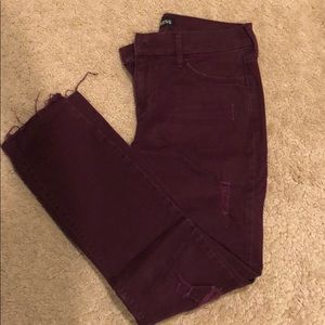 Maroon Express Ankle jLegging